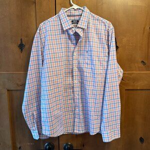 Izod Soft Wash Reg. Fit Dress Shirt Mens L 16-16.5 34/35